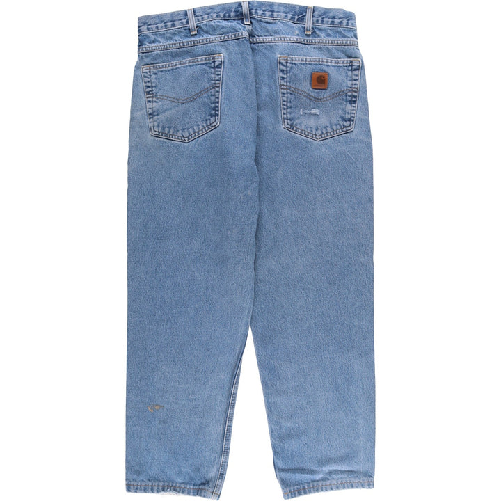 Carhartt Relaxed Fit Tapered Denim Pants for Men, W36 cotton blue type Vintage Second Hand