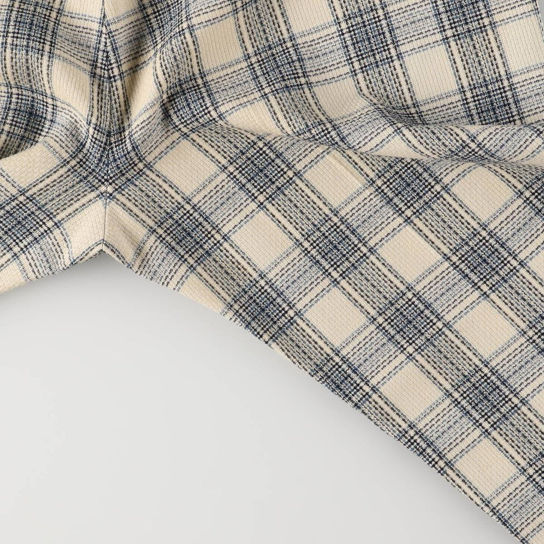 Vintage 1980'S Haggar Slacks Check Pattern Flare Pants, Men's Size W37 unclear Beige type Vintage Second Hand