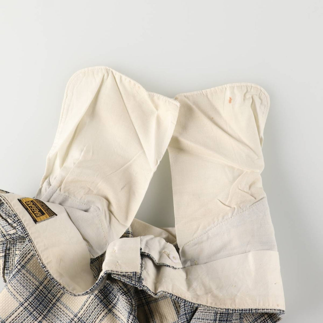 Vintage 1980'S Haggar Slacks Check Pattern Flare Pants, Men's Size W37 unclear Beige type Vintage Second Hand