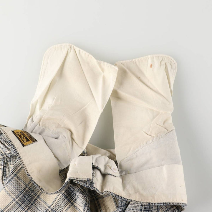Vintage 1980'S Haggar Slacks Check Pattern Flare Pants, Men's Size W37 unclear Beige type Vintage Second Hand