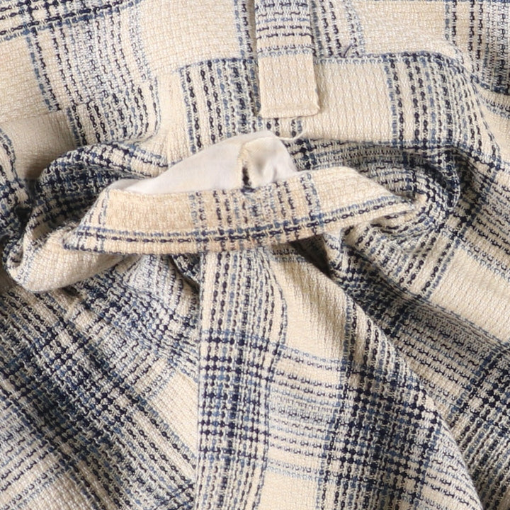 Vintage 1980'S Haggar Slacks Check Pattern Flare Pants, Men's Size W37 unclear Beige type Vintage Second Hand