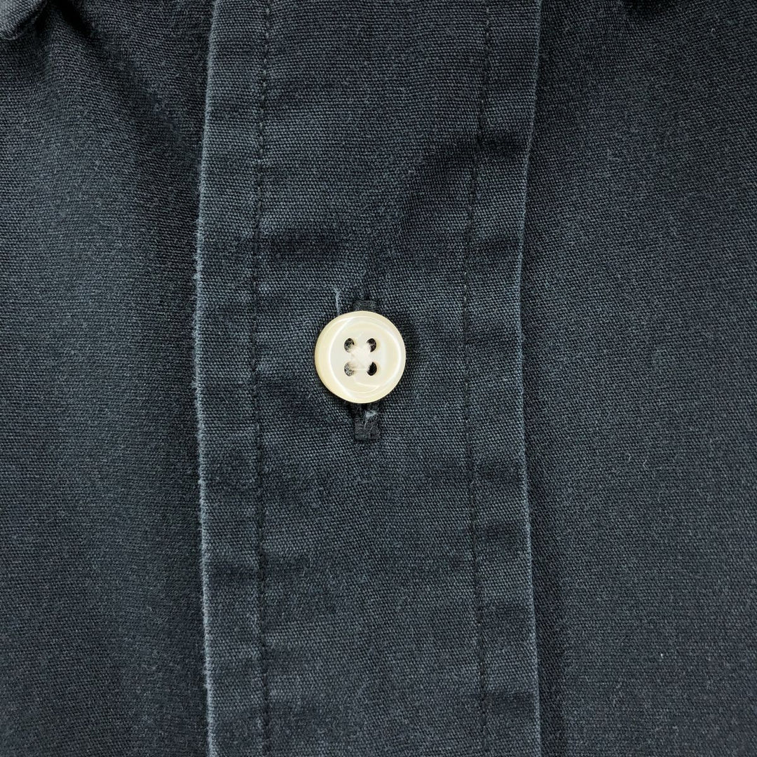 Ralph Lauren BLAKE short sleeve button down shirt, men's XL size cotton black type Vintage Second Hand