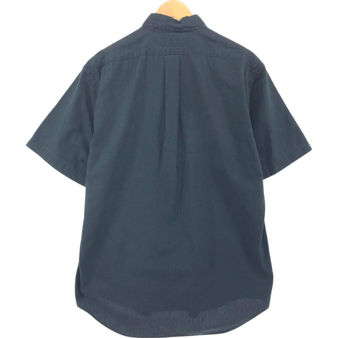 Ralph Lauren BLAKE short sleeve button down shirt, men's size M cotton black type Vintage Second Hand