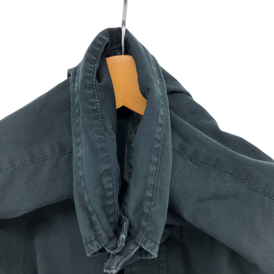 Ralph Lauren BLAKE short sleeve button down shirt, men's size M cotton black type Vintage Second Hand