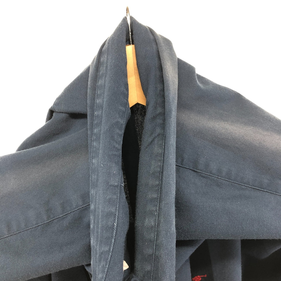 Ralph Lauren BLAKE short sleeve button down shirt, men's XL size cotton navy blue type Vintage Second Hand