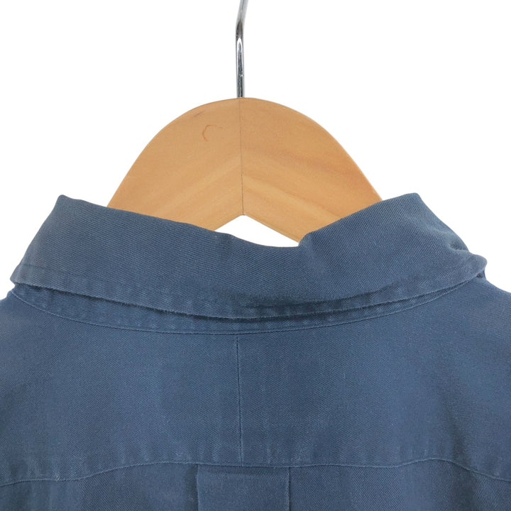 Ralph Lauren BLAKE short sleeve button down shirt, men's XL size cotton navy blue type Vintage Second Hand