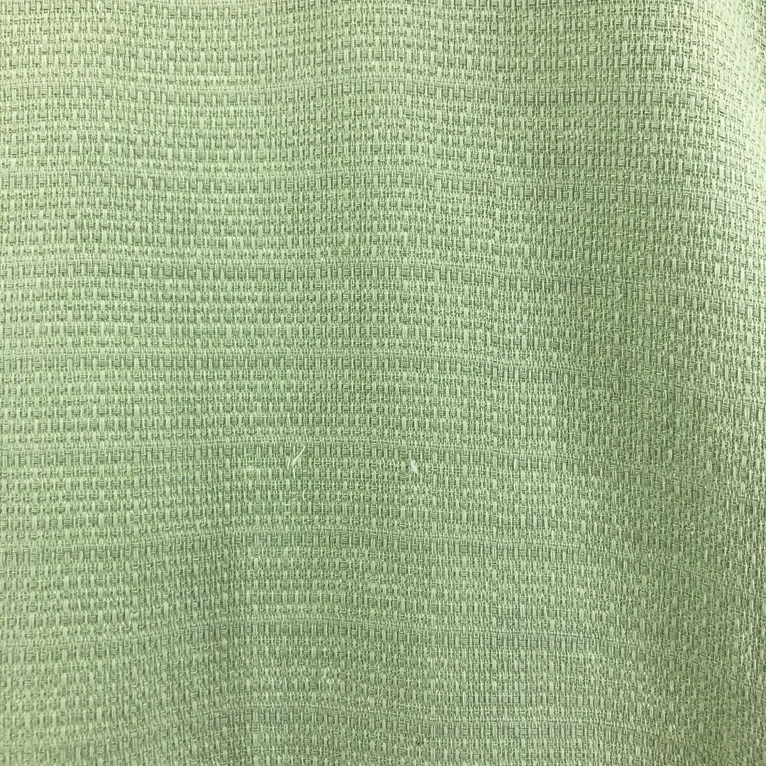 90'S Ralph Lauren Chaps, Short Sleeve, Open Collar, Cotton x Polyester Shirt, Box Shirt, Men's L Size cotton Mint green Vintage Second Hand