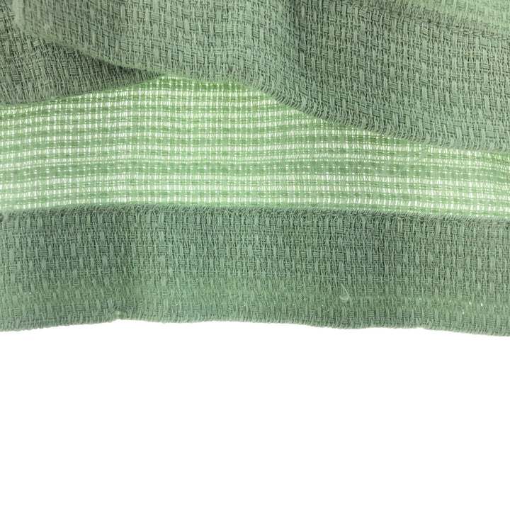 90'S Ralph Lauren Chaps, Short Sleeve, Open Collar, Cotton x Polyester Shirt, Box Shirt, Men's L Size cotton Mint green Vintage Second Hand