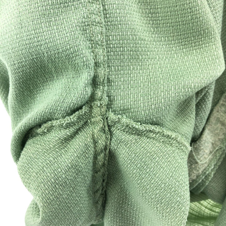 90'S Ralph Lauren Chaps, Short Sleeve, Open Collar, Cotton x Polyester Shirt, Box Shirt, Men's L Size cotton Mint green Vintage Second Hand