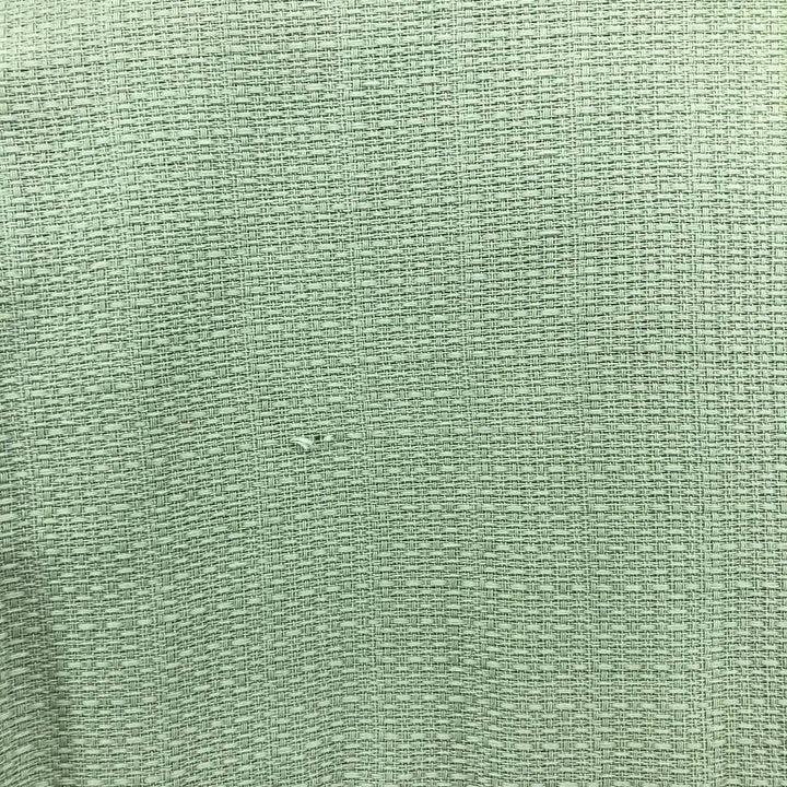 90'S Ralph Lauren Chaps, Short Sleeve, Open Collar, Cotton x Polyester Shirt, Box Shirt, Men's L Size cotton Mint green Vintage Second Hand