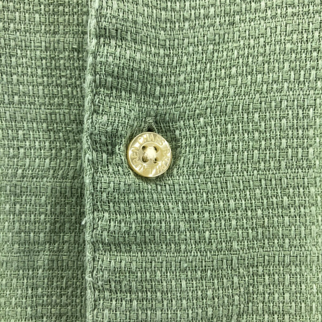 90'S Ralph Lauren Chaps, Short Sleeve, Open Collar, Cotton x Polyester Shirt, Box Shirt, Men's S Size, Vintage cotton Mint green Vintage Second Hand