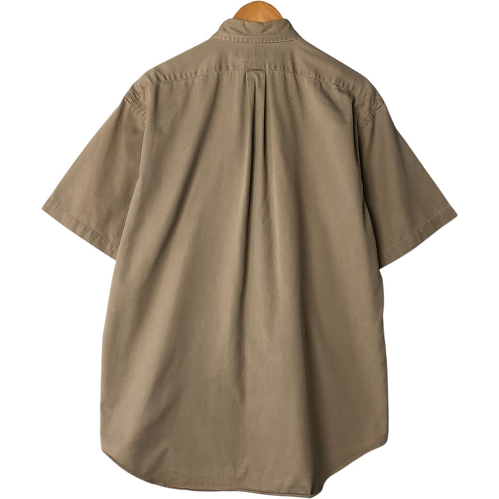 Ralph Lauren BLAKE short sleeve button down shirt, men's size L cotton Beige type Vintage Second Hand