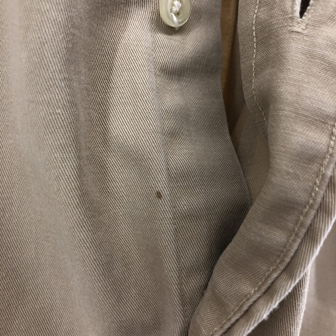 Ralph Lauren BLAKE short sleeve button down shirt, men's size L cotton Beige type Vintage Second Hand