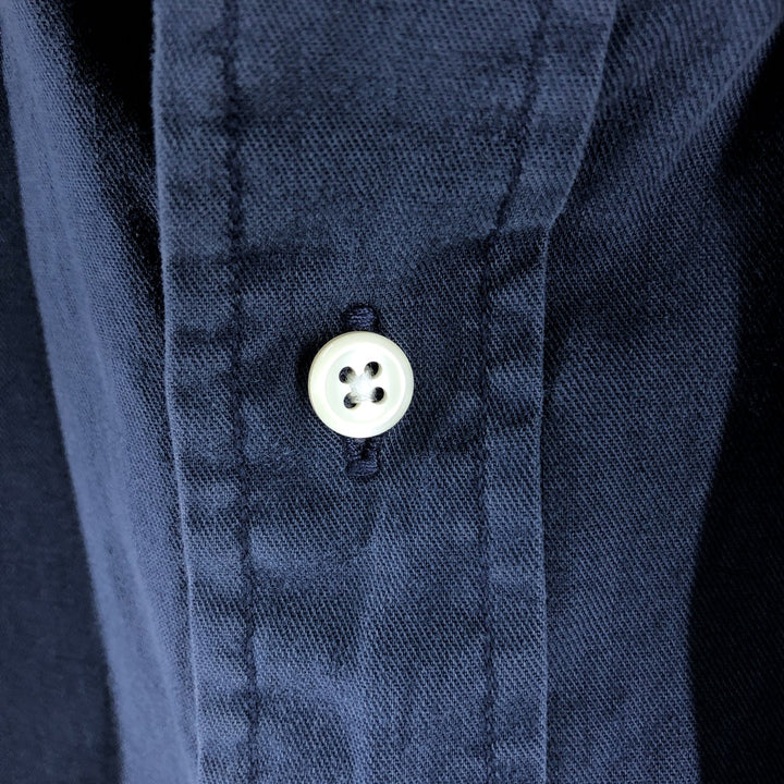 Ralph Lauren short sleeve button down shirt, men's XL size cotton navy blue type Vintage Second Hand