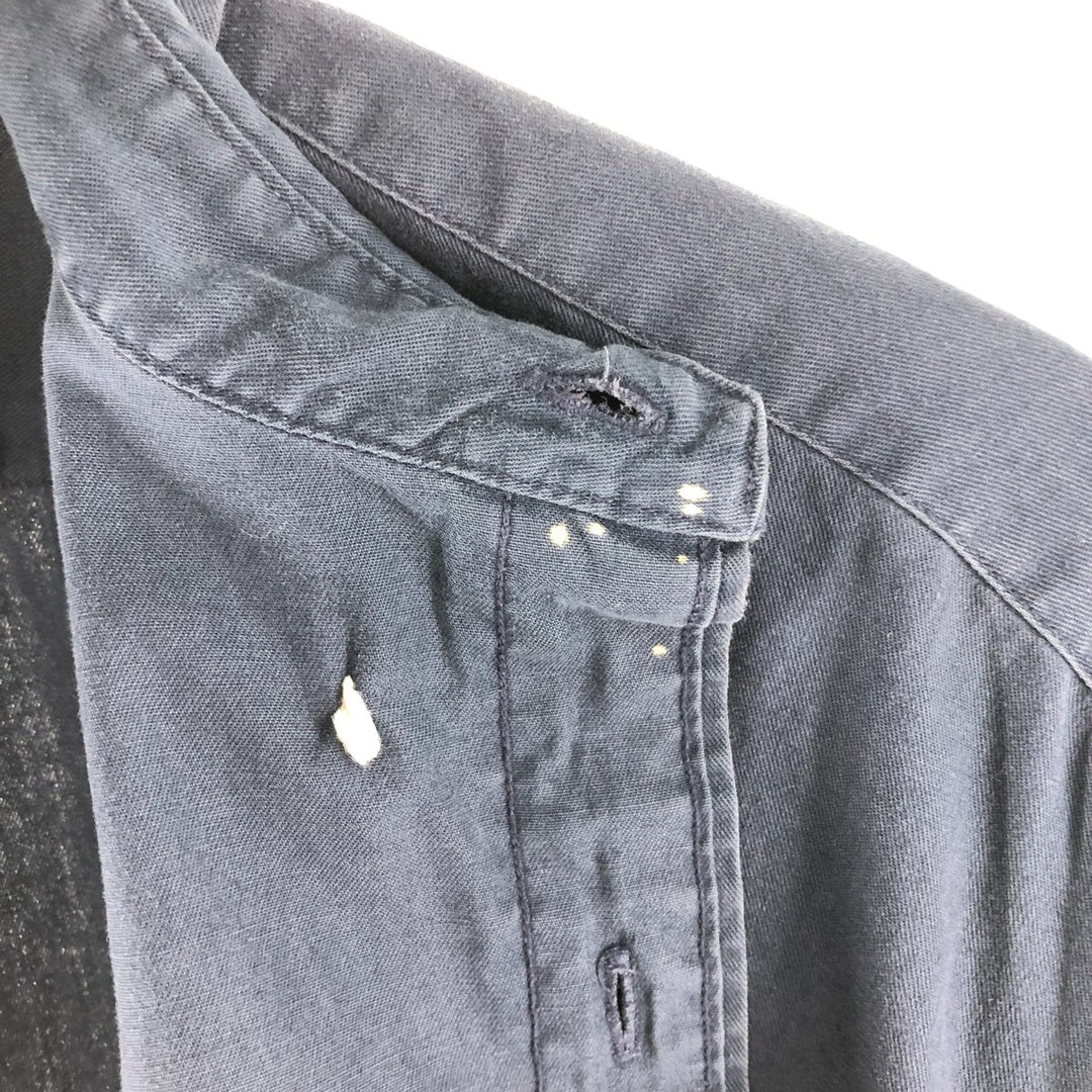 Ralph Lauren short sleeve button down shirt, men's XL size cotton navy blue type Vintage Second Hand