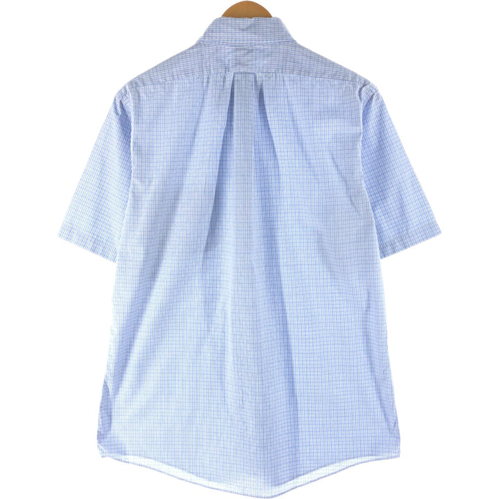 Brooks Brothers Est.1818 Check Pattern Short Sleeve Button Down Shirt Men's Size L cotton white type Vintage Second Hand