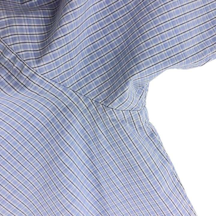 Brooks Brothers Est.1818 Check Pattern Short Sleeve Button Down Shirt Men's Size L cotton white type Vintage Second Hand