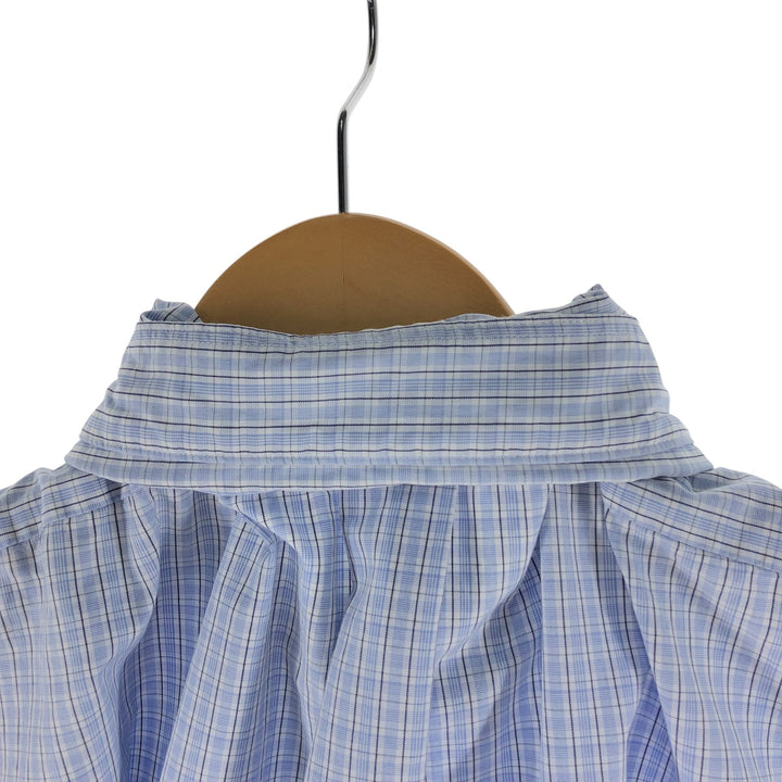 Brooks Brothers Est.1818 Check Pattern Short Sleeve Button Down Shirt Men's Size L cotton white type Vintage Second Hand