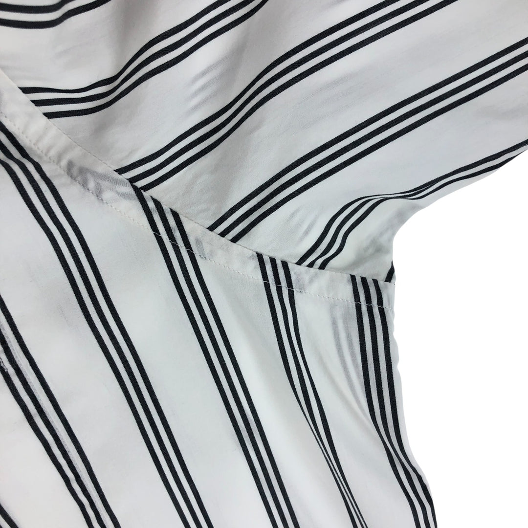 Burberry's LONDON Stripe Pattern Short Sleeve Button Down Shirt Men's M Size cotton white type Vintage Second Hand