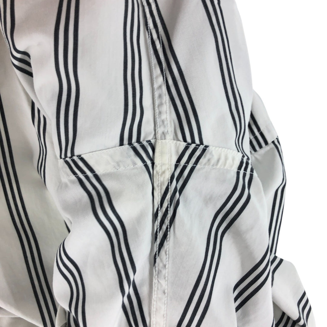 Burberry's LONDON Stripe Pattern Short Sleeve Button Down Shirt Men's M Size cotton white type Vintage Second Hand