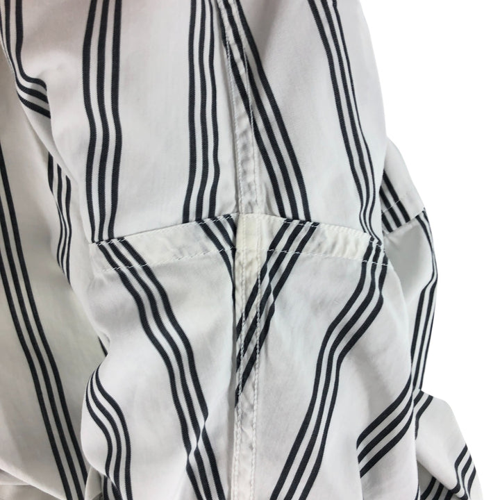 Burberry's LONDON Stripe Pattern Short Sleeve Button Down Shirt Men's M Size cotton white type Vintage Second Hand