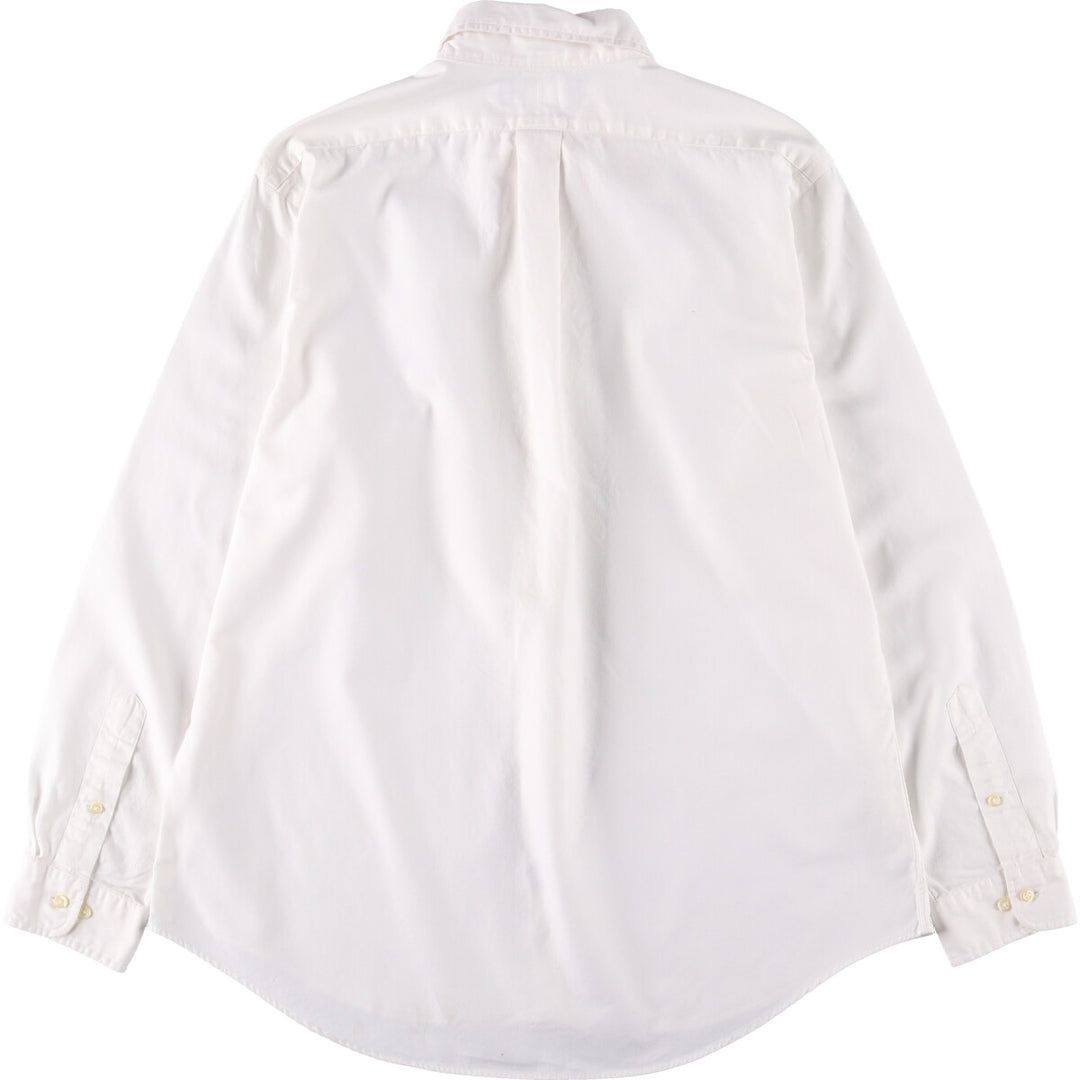 Ralph Lauren CUSTOM FIT long sleeve cotton shirt, men's size L cotton white type Vintage Second Hand