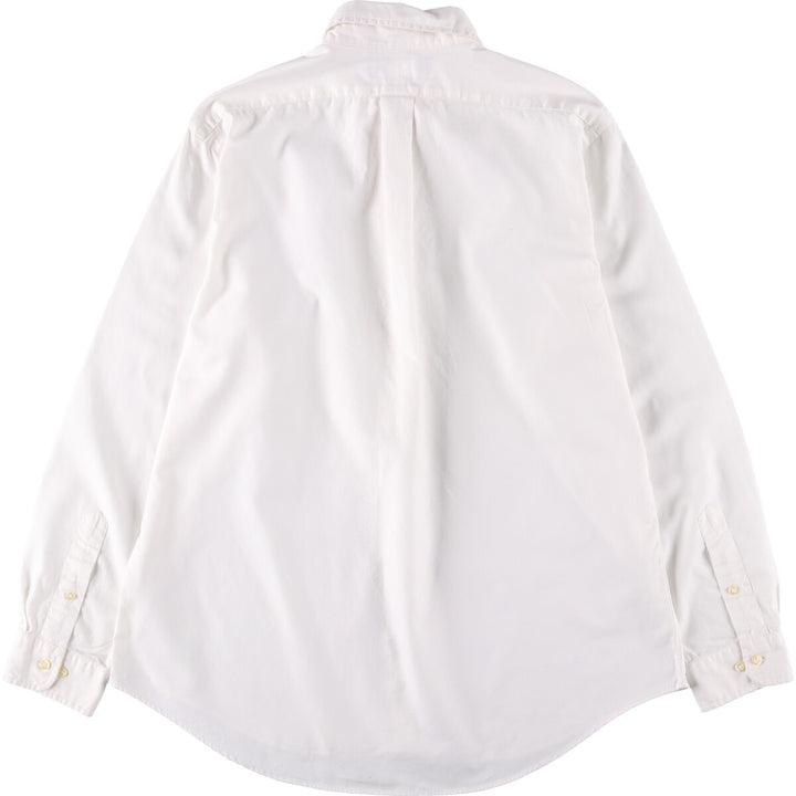 Ralph Lauren CUSTOM FIT long sleeve cotton shirt, men's size L cotton white type Vintage Second Hand