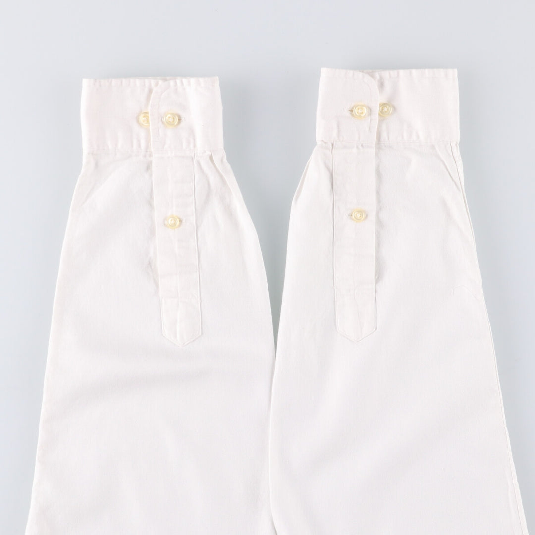 Ralph Lauren CUSTOM FIT long sleeve cotton shirt, men's size L cotton white type Vintage Second Hand