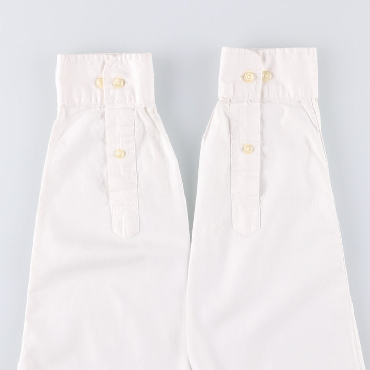 Ralph Lauren CUSTOM FIT long sleeve cotton shirt, men's size L cotton white type Vintage Second Hand