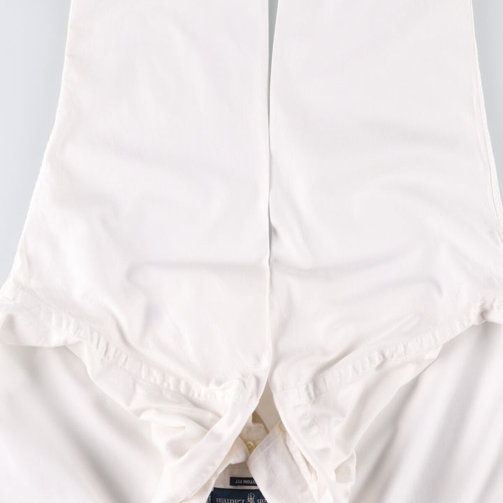 Ralph Lauren CUSTOM FIT long sleeve cotton shirt, men's size L cotton white type Vintage Second Hand