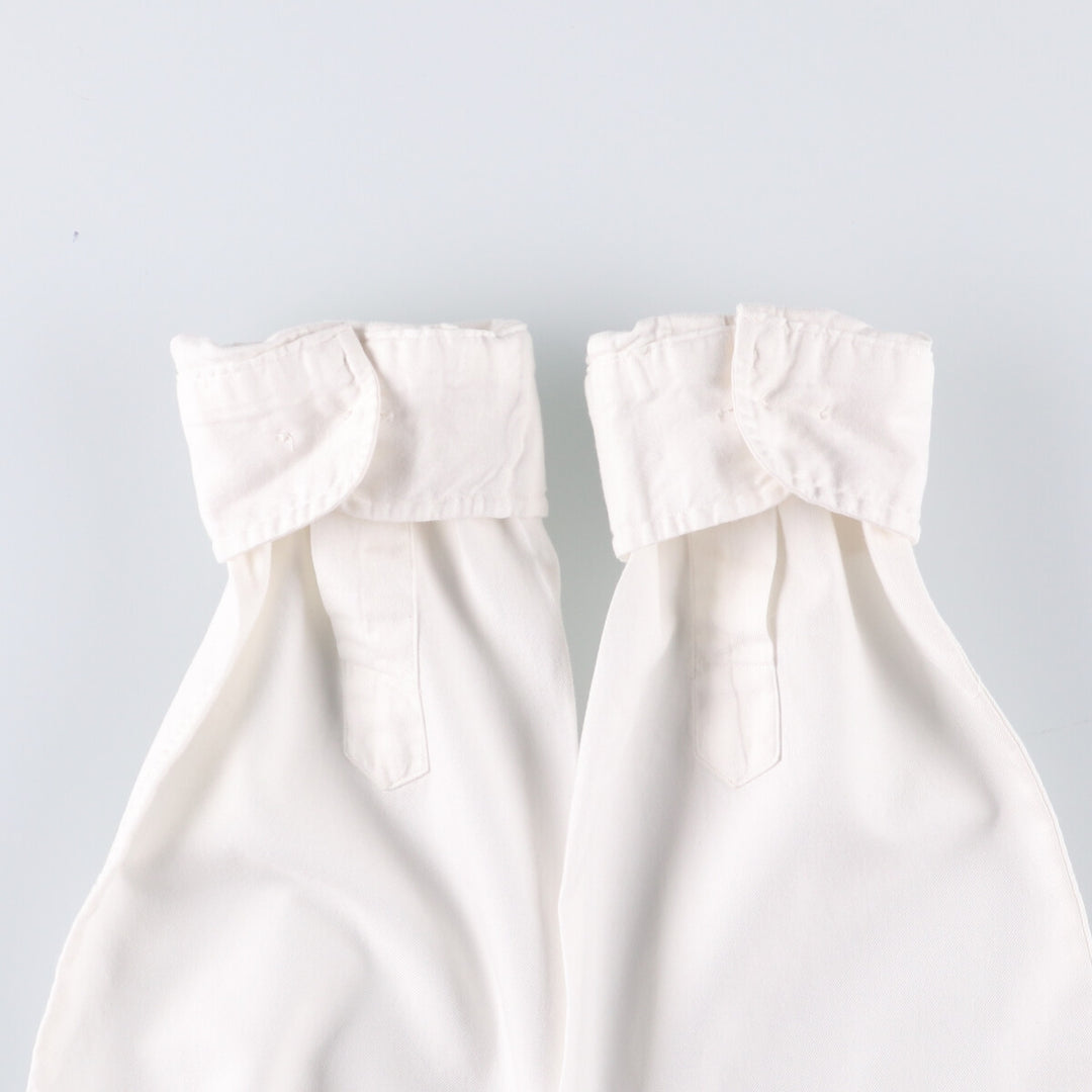 Ralph Lauren CUSTOM FIT long sleeve cotton shirt, men's size L cotton white type Vintage Second Hand