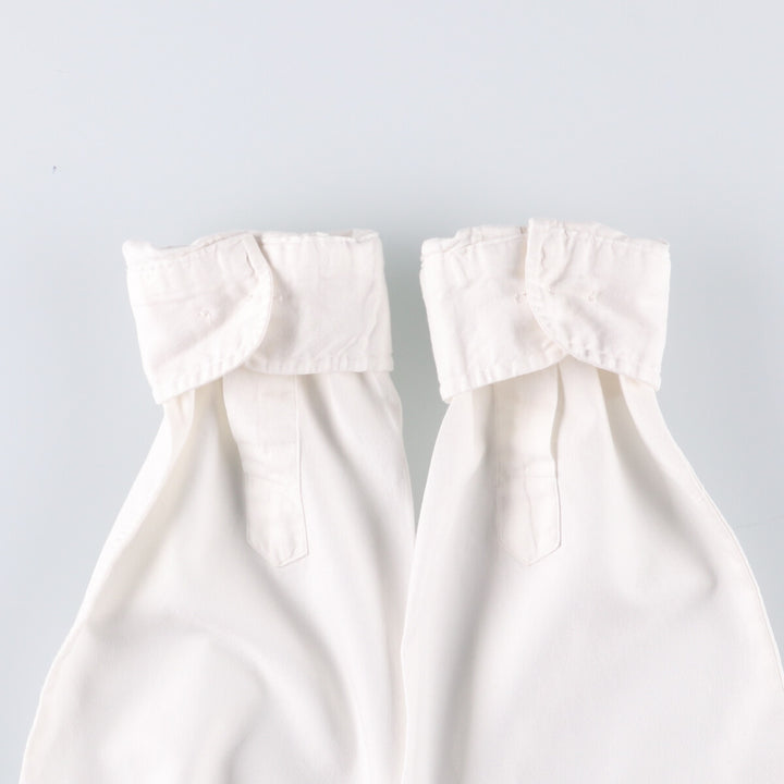 Ralph Lauren CUSTOM FIT long sleeve cotton shirt, men's size L cotton white type Vintage Second Hand