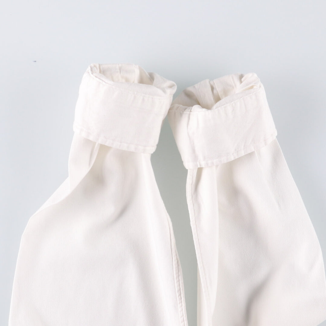 Ralph Lauren CUSTOM FIT long sleeve cotton shirt, men's size L cotton white type Vintage Second Hand