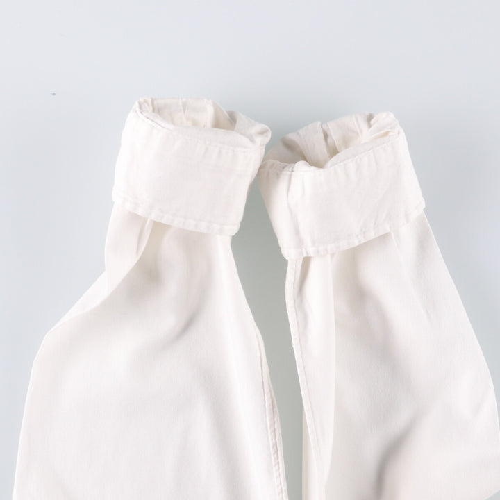 Ralph Lauren CUSTOM FIT long sleeve cotton shirt, men's size L cotton white type Vintage Second Hand