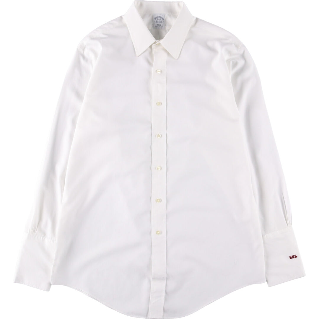 Brooks Brothers 1818 Long Sleeve Cotton Shirt, Men's Size L cotton white type Vintage Second Hand
