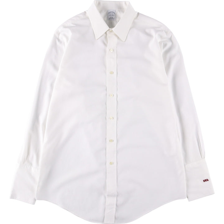 Brooks Brothers 1818 Long Sleeve Cotton Shirt, Men's Size L cotton white type Vintage Second Hand