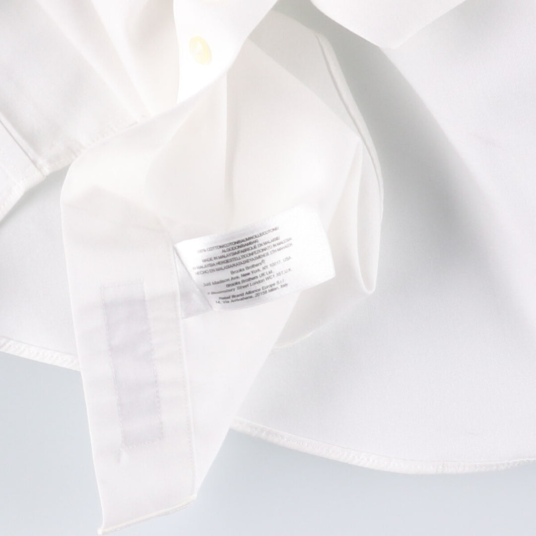 Brooks Brothers 1818 Long Sleeve Cotton Shirt, Men's Size L cotton white type Vintage Second Hand