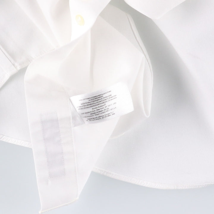 Brooks Brothers 1818 Long Sleeve Cotton Shirt, Men's Size L cotton white type Vintage Second Hand