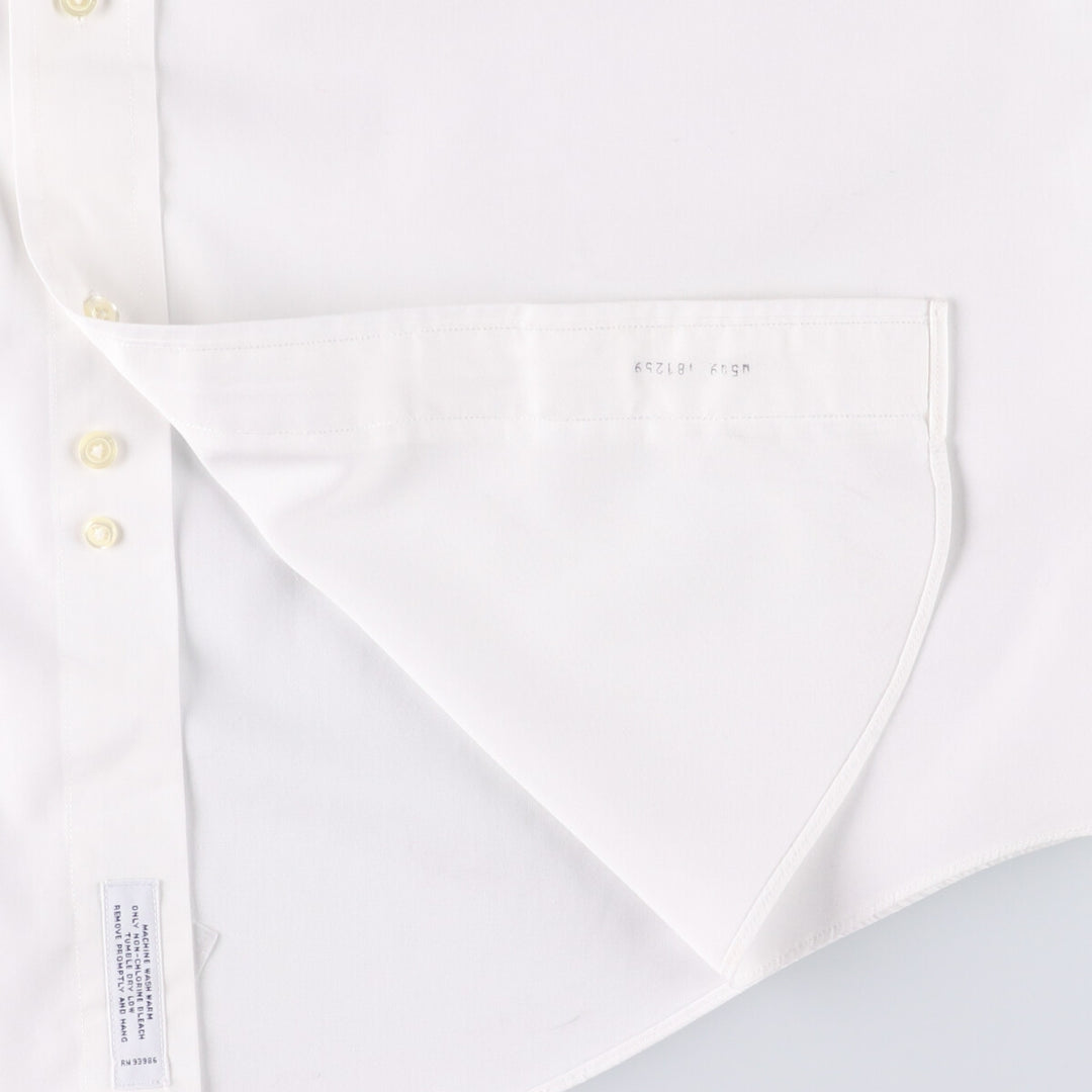 Brooks Brothers 1818 Long Sleeve Cotton Shirt, Men's Size L cotton white type Vintage Second Hand