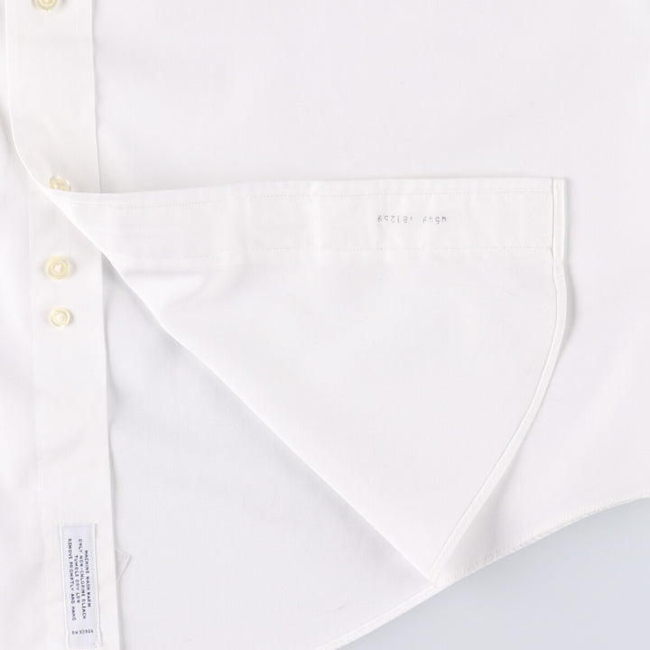 Brooks Brothers 1818 Long Sleeve Cotton Shirt, Men's Size L cotton white type Vintage Second Hand