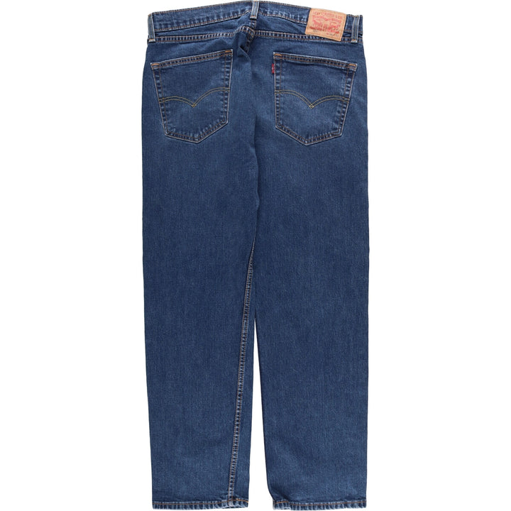 Levi's 505 tapered denim pants for men, size w37 cotton blue type Vintage Second Hand