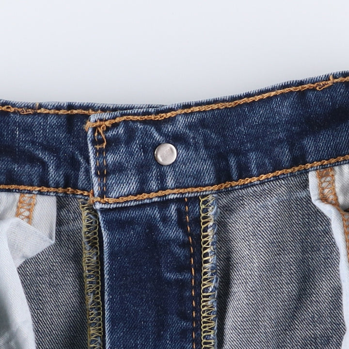 Levi's 505 tapered denim pants for men, size w37 cotton blue type Vintage Second Hand