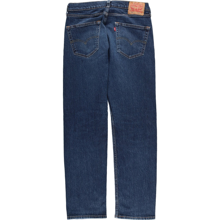 Levi's 505 tapered denim pants for men, equivalent to w32 cotton blue type Vintage Second Hand