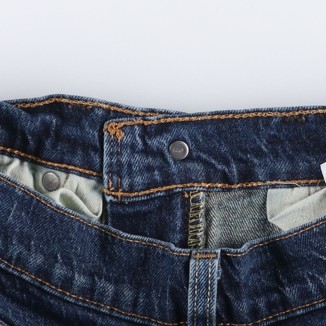 Levi's 505 tapered denim pants for men, equivalent to w32 cotton blue type Vintage Second Hand