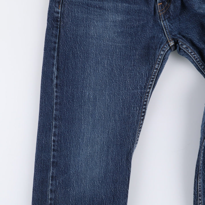 Levi's 505 tapered denim pants for men, equivalent to w32 cotton blue type Vintage Second Hand