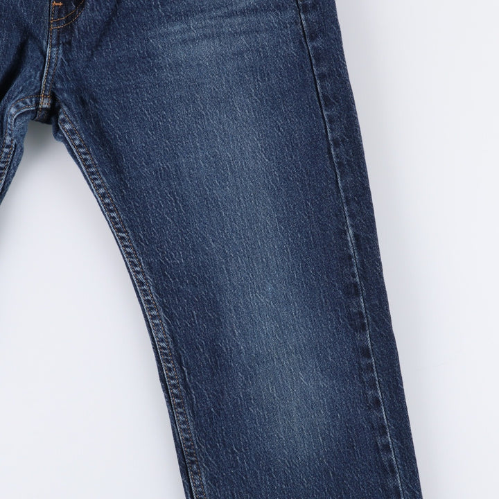 Levi's 505 tapered denim pants for men, equivalent to w32 cotton blue type Vintage Second Hand