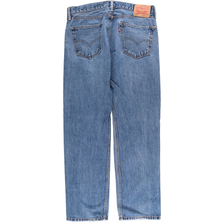 Levi's 505 tapered denim pants for men, equivalent to w35 cotton blue type Vintage Second Hand