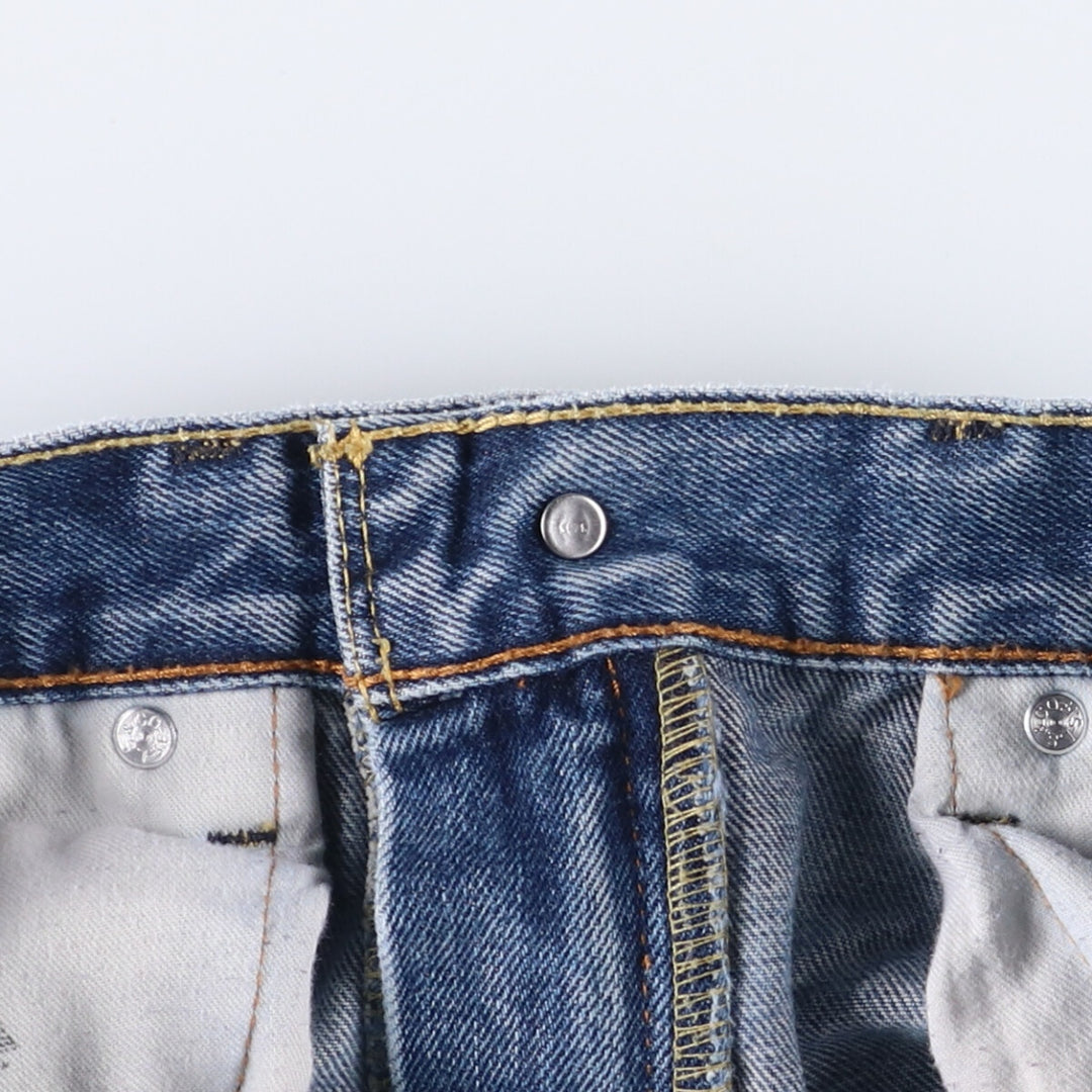 Levi's 505 tapered denim pants for men, equivalent to w35 cotton blue type Vintage Second Hand