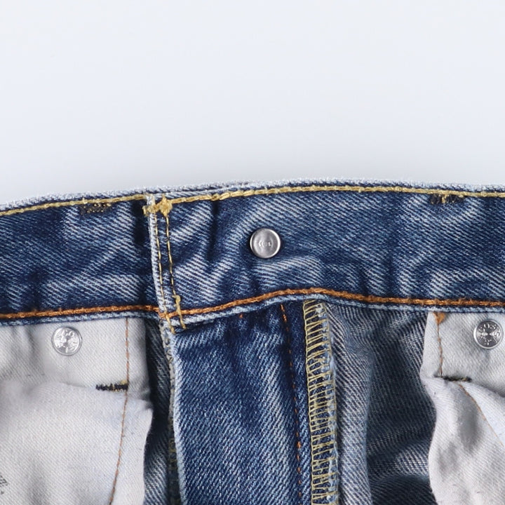 Levi's 505 tapered denim pants for men, equivalent to w35 cotton blue type Vintage Second Hand
