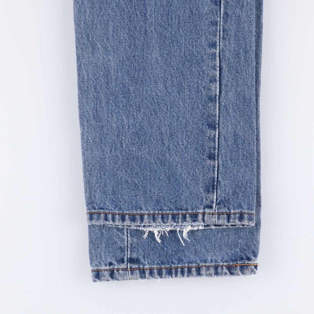 Levi's 505 tapered denim pants for men, equivalent to w35 cotton blue type Vintage Second Hand